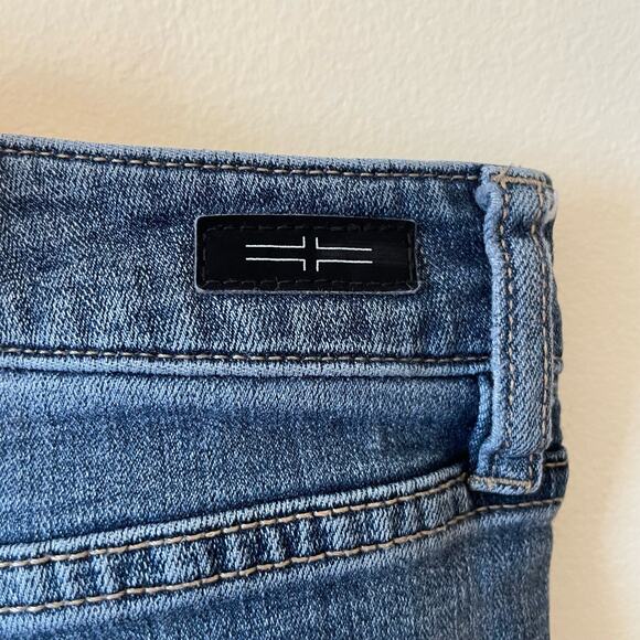 Liverpool Los Angeles US 6 skinny jeans blue low rise button fly punk - Picture 8 of 9